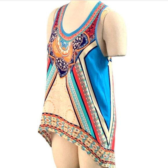 Flying Tomato Tank Top Asymmetric Hem Sz M #95J - Picture 4 of 7